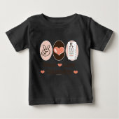 Peace Love Optometry Optometrist Baby Bodysuit (Voorkant)