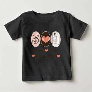 Peace Love Optometry Optometrist Baby Bodysuit