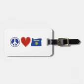 Peace Love Oregon Bagagelabel (Voorkant horizontaal)