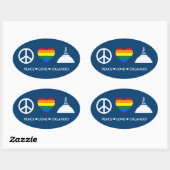 PEACE LOVE ORLANDO OVALE STICKER (Vel)