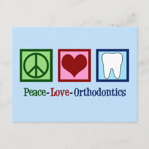 Peace Love Orthodontics Briefkaart