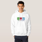 Peace Love Orthopedica Cute Orthopedist Hoodie (Voorkant volledig)