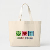 Peace Love Orthopedics Grote Tote Bag (Voorkant)
