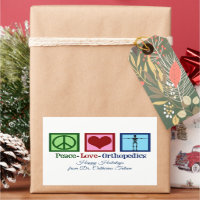 Peace Love Orthopedics Personalized Kerstmis