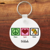 Peace Love Paint Sleutelhanger (Voorkant)