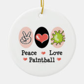 Peace Love Paintball Ornament (Voorkant)