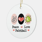 Peace Love Paintball Ornament (Links)