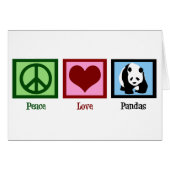 Peace Love Pandas (Voorkant Horizontaal)