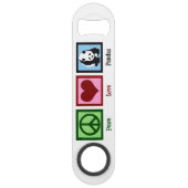 Peace Love Pandas Speed Flessenopener (Voorkant)