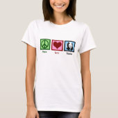 Peace Love Pandas T-shirt (Voorkant)