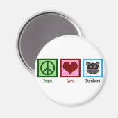 Peace Love Panthers Magneet (Voorkant / Achterkant)