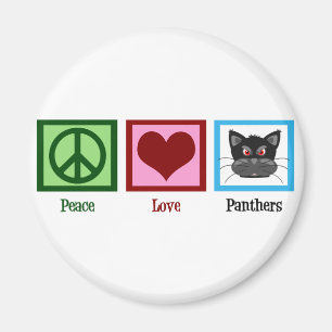 Peace Love Panthers Magneet