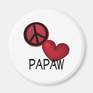 Peace Love Papaw Magneet