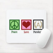 Peace Love Paralegal Muismat (Met muis)