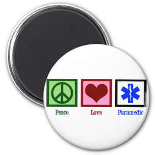 Peace Love Paramedic Magneet