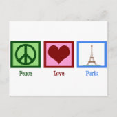 Peace Love Paris Briefkaart (Voorkant)