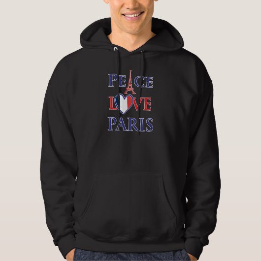 Peace Love Paris Hoodie (Voorkant)