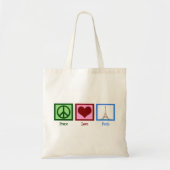 Peace Love Paris Tote Bag (Voorkant)