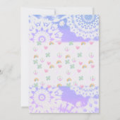 Peace Love Party Groovy Pastel Tie Dye Birthday Kaart (Achterkant)