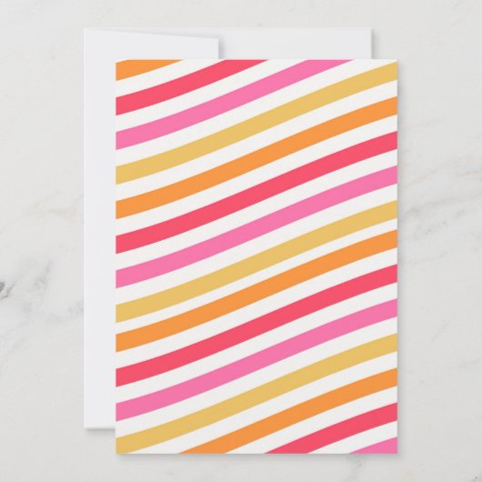 Peace Love Party Uitnodiging voor verjaardag (Achterkant)