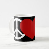 Peace-Love-Paw Koffiemok (Voorkant links)