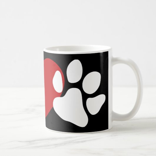Peace-Love-Paw Koffiemok (Rechts)
