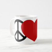 Peace-Love-Paw Koffiemok (Voorkant links)