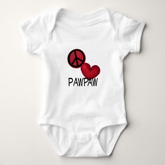 Peace Love Paw Romper (Voorkant)