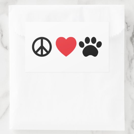 Peace Love Paw Sticker (Tas)