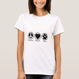 Peace Love Paw T-shirt