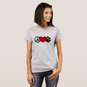 Peace-Love-Paw T-shirt (Voorkant volledig)