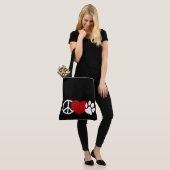 Peace-Love-Paw Tote Bag (Op model)