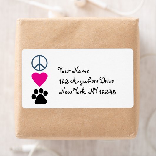Peace Love Paws Etiket (Insitu)