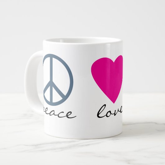 Peace Love Paws Grote Koffiekop (Links)