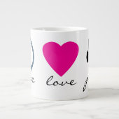 Peace Love Paws Grote Koffiekop (Voorkant)