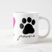 Peace Love Paws Grote Koffiekop (Rechts)