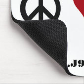 Peace-Love-Paws Mousepad Muismat (Hoek)