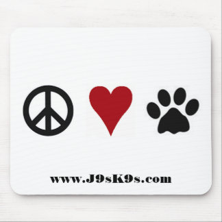 Peace-Love-Paws Mousepad Muismat