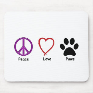 Peace Love Paws Muismat