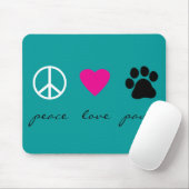 Peace Love Paws Muismat (Met muis)