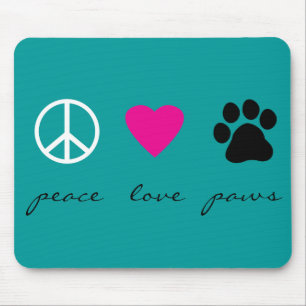 Peace Love Paws Muismat