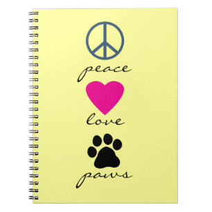Peace Love Paws Notitieboek