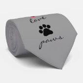 Peace Love Paws Stropdas (Opgerold)