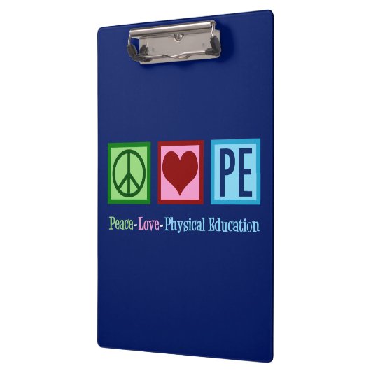 Peace Love PE Teacher Klembord (Links)