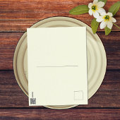 Peace Love Peach Retro Groovy 18e Verjaardag Briefkaart