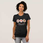 Peace Love Pediatrics Pediatricien Layered T shirt (Voorkant volledig)