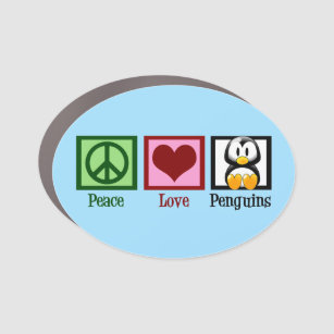 Peace Love Penguins Automagneet