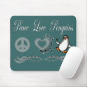 Peace Love Penguins Muismat (Met muis)