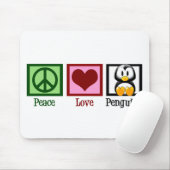 Peace Love Penguins Muismat (Met muis)