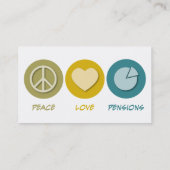 Peace Love Pensions Visitekaartje (Achterkant)